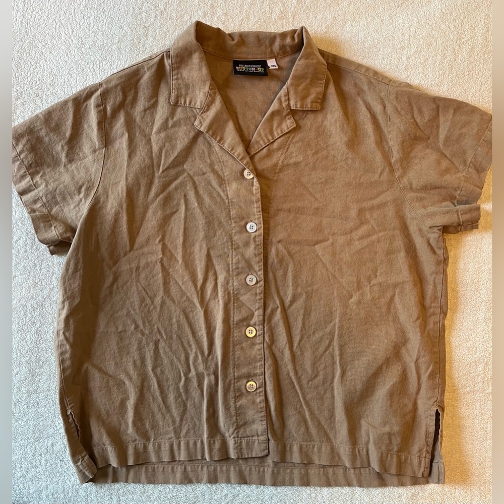 Big Bud Press Brown Button-Up Top